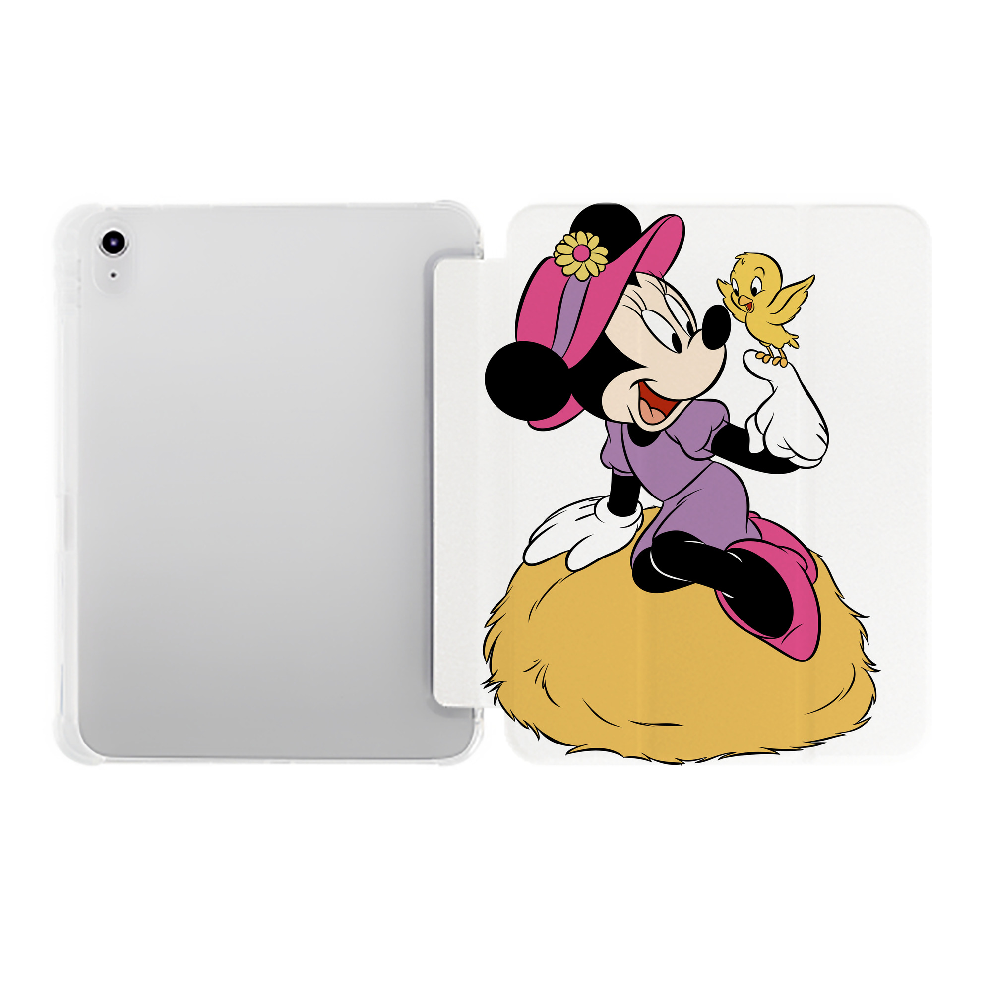 （画像用） ミッキーマウス Mickey Mouse IPad ケース ペン収納付き 三つ折りスタンド PUレザー×シリコン 対応機種9.5/10.5/10.9インチ